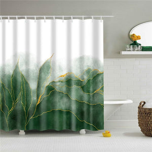 Emerald Fog Fabric Shower Curtain - Shower Curtain Emporium