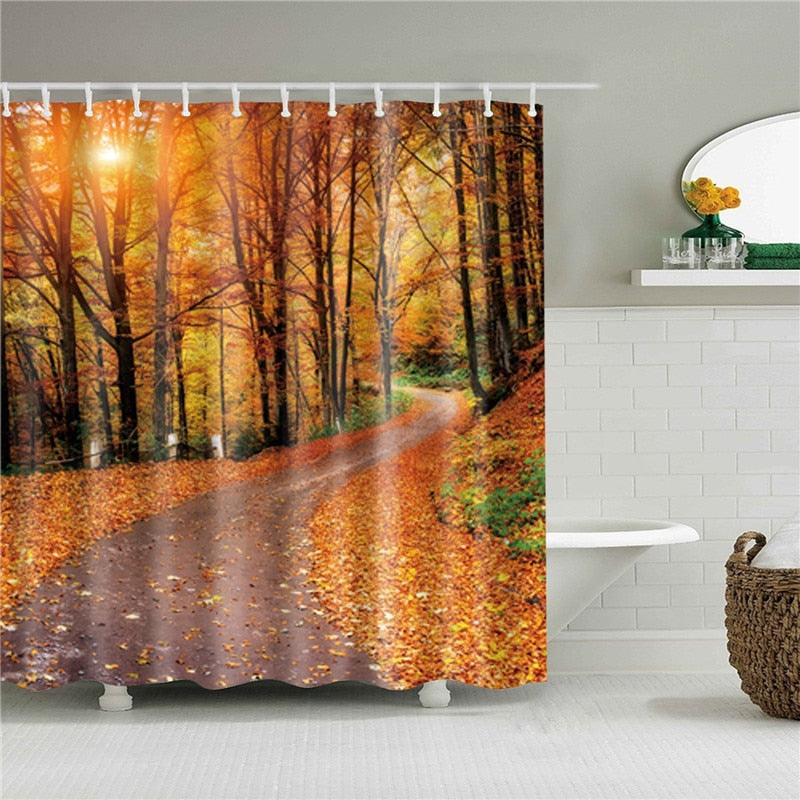 Fantastic Fall Fabric Shower Curtain - Shower Curtain Emporium