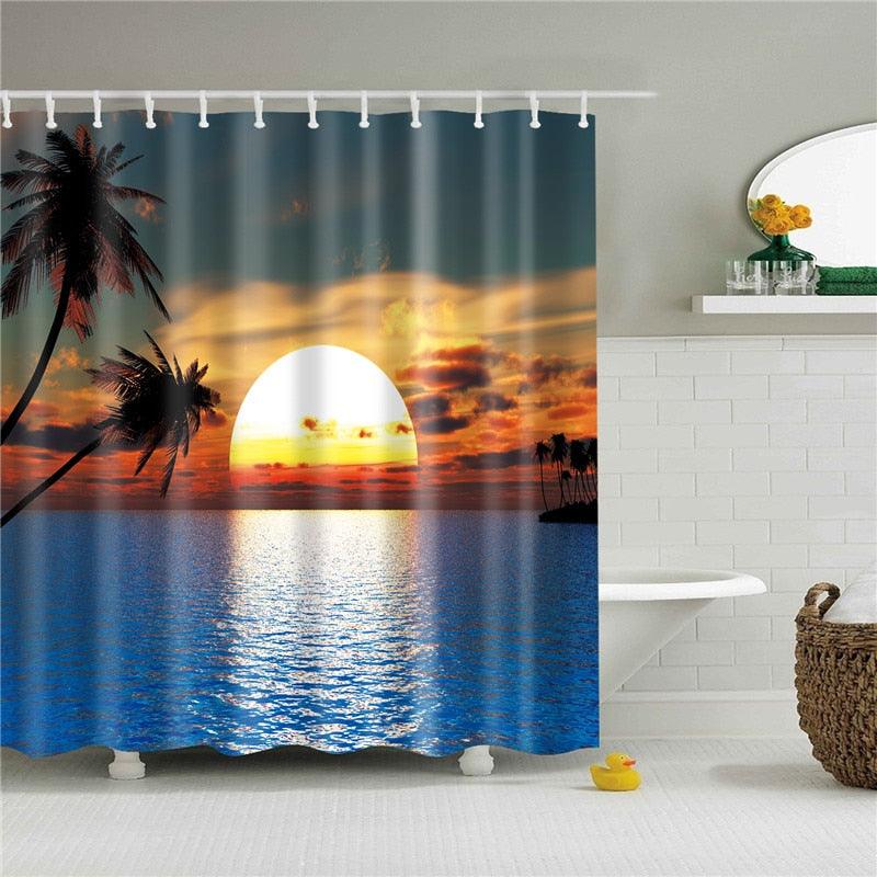 Spectacular Sunrise Fabric Shower Curtain - Shower Curtain Emporium