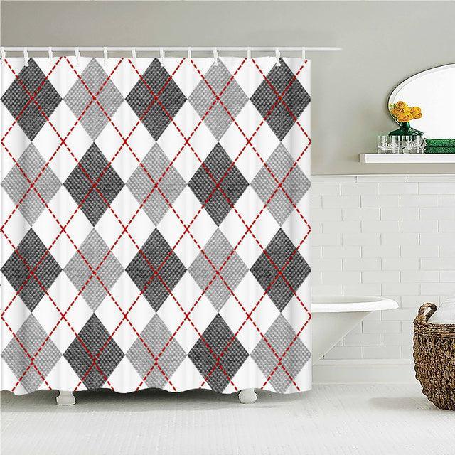 Argyle Fabric Shower Curtain - Shower Curtain Emporium