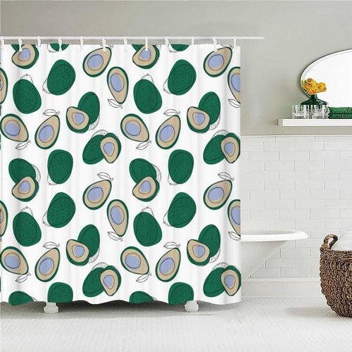 Avocado Print Fabric Shower Curtain - Shower Curtain Emporium