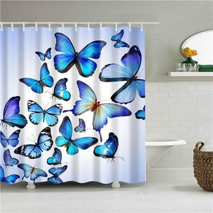 Beautiful Butterflies Fabric Shower Curtain - Shower Curtain Emporium