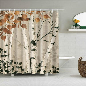 Birch Bark Fabric Shower Curtain - Shower Curtain Emporium