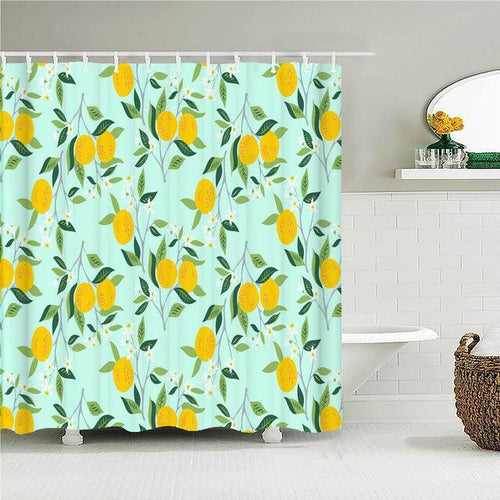 Citrus Fabric Shower Curtain - Shower Curtain Emporium
