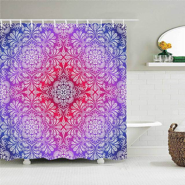 Classic Bohemian Pattern Fabric Shower Curtain - Shower Curtain Emporium