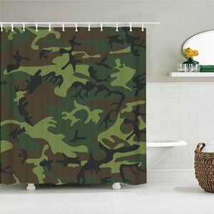 Classic Camouflage Fabric Shower Curtain - Shower Curtain Emporium