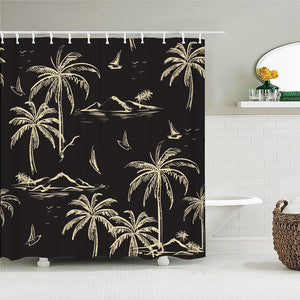 Classic Hawaiian Fabric Shower Curtain - Shower Curtain Emporium