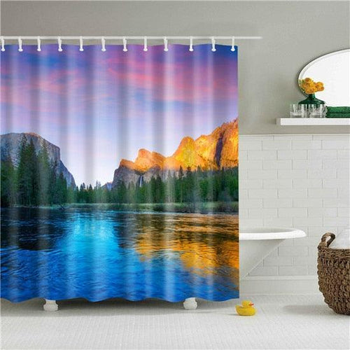 Colorado River Fabric Shower Curtain - Shower Curtain Emporium