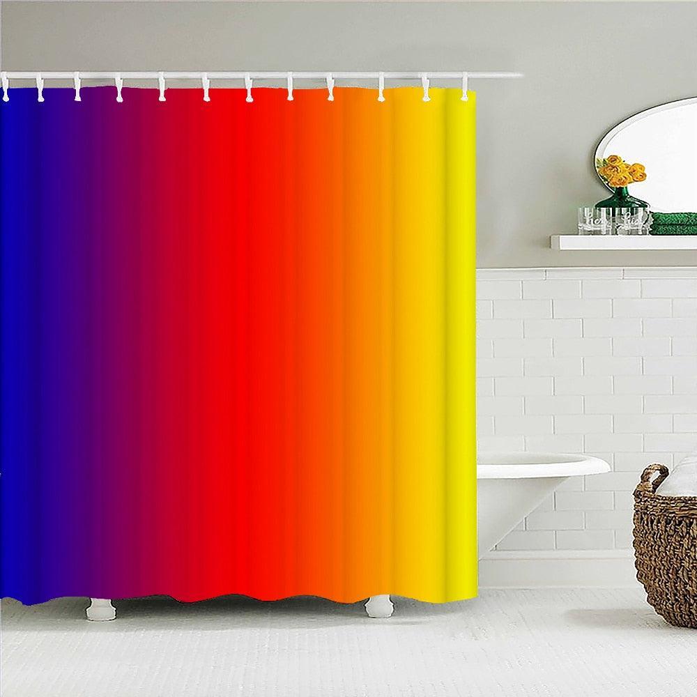 Colorful Fade Fabric Shower Curtain - Shower Curtain Emporium