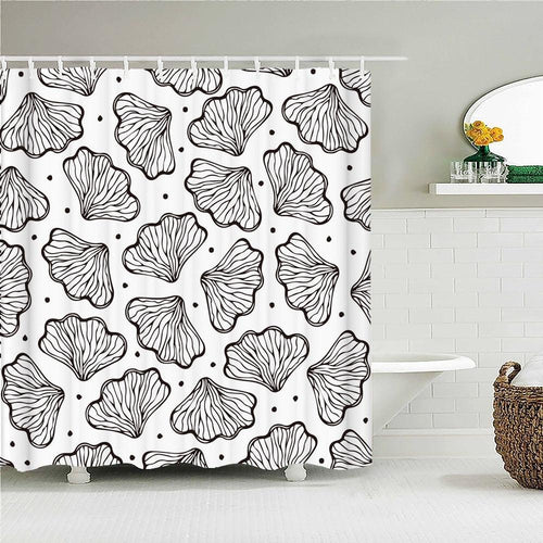 Coral Pattern Fabric Shower Curtain - Shower Curtain Emporium