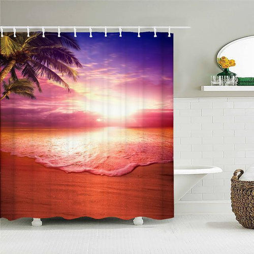 Dreamy Waves Fabric Shower Curtain - Shower Curtain Emporium