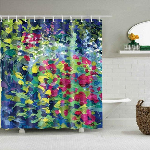 Fabulous Flowers Fabric Shower Curtain - Shower Curtain Emporium