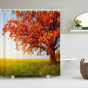 Fall Tree Fabric Shower Curtain - Shower Curtain Emporium