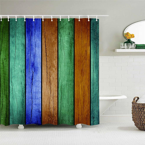 Forest Wood Fabric Shower Curtain - Shower Curtain Emporium