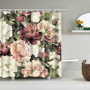 Fresh Pretty Flowers Fabric Shower Curtain - Shower Curtain Emporium