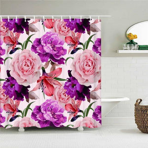 Fresh Spring Roses Fabric Shower Curtain - Shower Curtain Emporium