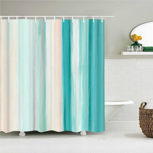 Fresh Stripes Fabric Shower Curtain - Shower Curtain Emporium