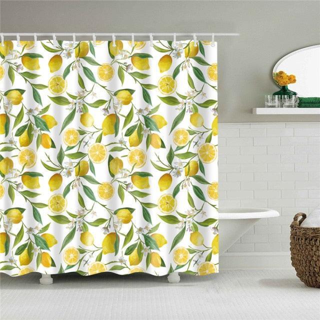 Lemon Love Fabric Shower Curtain - Shower Curtain Emporium