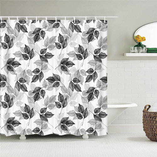 Lovely Leaves Fabric Shower Curtain - Shower Curtain Emporium