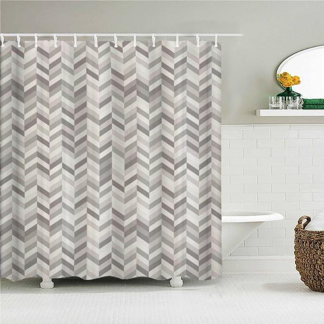 Modern Mozaic Fabric Shower Curtain - Shower Curtain Emporium