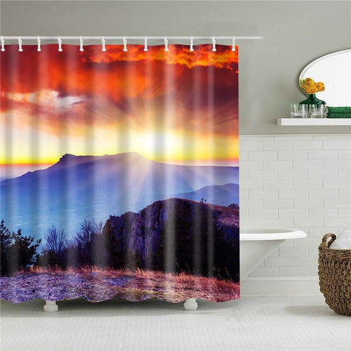 Mountain Magic Fabric Shower Curtain - Shower Curtain Emporium