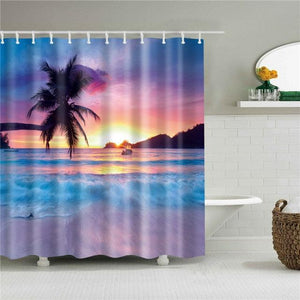 Pastel Sunrise Fabric Shower Curtain - Shower Curtain Emporium