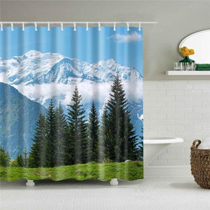 Pine Mountains fabric Shower Curtain - Shower Curtain Emporium