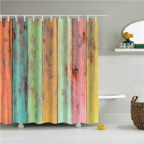 Rustic Pastels Fabric Shower Curtain - Shower Curtain Emporium
