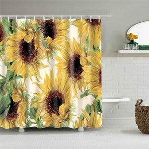 Sunflowers Fabric Shower Curtain - Shower Curtain Emporium